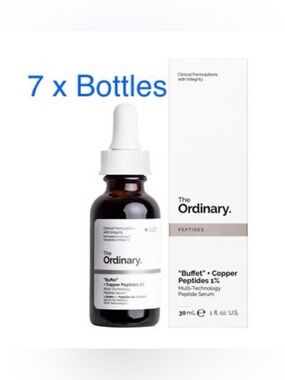 THE ORDINARY BUFFET COPPER PEPTIDES X 7 BOTTLES- MSRP :$32/EACH